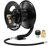 Tool Daily Enrouleur de Tuyau pour Nettoyeur Haute Pression, Enrouleur de Tuyau en Acier Renforcé de 30,5 m pour Nettoyeur Haute Pression