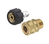 Tool Daily Kit d’Adaptateurs de Nettoyeur Haute Pression, Kit de Connexion Rapide, Raccords M22 14 mm vers Raccords Rapides 3/8", 5000 PSI (350 bar)