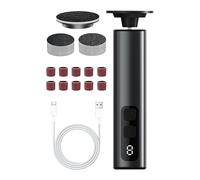 Tool de déménagement de callouss à pied électrique, déménagement de calleux à pied électrique,2 en 1 Callus Remover Foot éproignez | Rotation à 360 degrés, 9 vitesses avec disques en papier