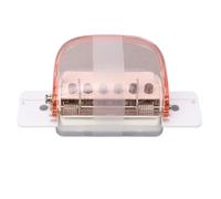 Tool de punch en papier de puncher en papier A4 B5 A5 pour le bureau scolaire construit en rasage collecteur polyvalent capacité de poinçonnage 5 feuilles en plastique (Rose transparent)
