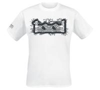 TOOL Double Image Homme T-Shirt Manches Courtes Blanc L 100% Coton Regular/Coupe Standard
