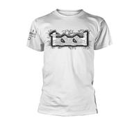 Tool Double Image Homme T-Shirt Manches Courtes Blanc S 100% Coton Regular/Coupe Standard