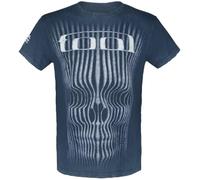 Tool Grid Skull Homme T-Shirt Manches courtes bleu 100% Coton Regular