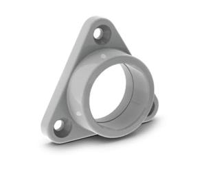 TOOL LAND Support de montage pour profilé pour ruban led alu-round - abs - pour armoire - gris velleman mc-r2