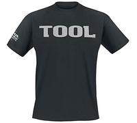 Tool Metallic Silver Logo Homme T-Shirt Manches Courtes Noir XL 100% Coton Regular/Coupe Standard