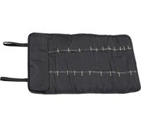 Tool Roll Bag Portable Canvas Waterproof Multifunctional Tool Organization Roll Bag for Woodworking Black
