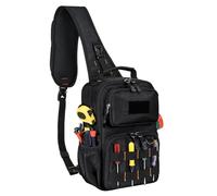 Tool Sling Bags, Waterproof Sling Storage Holder with Shoulder Straps | Tool Pouch Bag for Home Improvement Outdoor Repair Maintenance Construction Workshop Garage Job Site