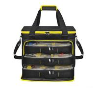 Tool Storage Bag 39x21x27cm With 3 Removable Boxes | Oxford Fabric, 4 Rubber Feet, Double Zipper, Mesh Pocket, Shoulder Strap, For pour chainsaw Circular Saw Hammer