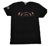 Tool T-shirt Flame Spiral Unisex Black S
