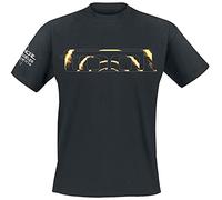 Rocks Off T-shirt Tool Flame Spiral – imprimé au dos – Unisexe Noir XL
