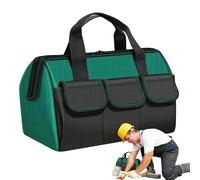 Tool Tote, Portable Tool Box, Wide Mouth Tool Bag, Soft Tool Organizer with Wide Mouth Opening, Portable and Convenient Design for Storing and Organizing Work Tools (1 Piece)