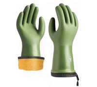 toolant Balaena Gants d'hiver imperméables pour les tâches légères et les aventures en plein air, la randonnée, le camping, le lavage, vert, M
