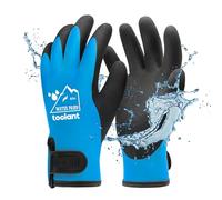 toolant Gants de travail 100% étanches pour hommes et femmes, gants de travail d'hiver pour temps froid, écran tactile, gants thermiques chauds, bleus, taille M