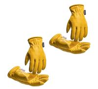 toolant Gants de travail d'hiver en cuir de vachette ouverts, S, 2 pièces