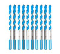 toolant Lot de 10 forets à béton et à maçonnerie de 8 mm, résistant aux chocs, béton/verre/brique/plastique/cet/carrelage, pointe en carbure de tungstène de résistance industrielle