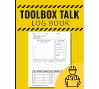 Toolbox Talk Log Book: Daily Safety Briefing & Crew Sign-off Record for Construction and Industrial Sites