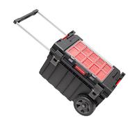 Toolbrothers RHINO XXL Trolley ECO Handling+ 44 l IP66 Caisse à outils avec roues sur axe métallique et double poignée télescopique