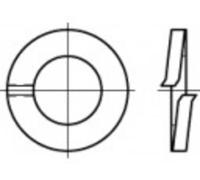 TOOLCRAFT 105671 Rondelle Grower Ø intérieur: 7.1 mm DIN 127 Acier à ressort étamé par galvanisation 100 pc(s)