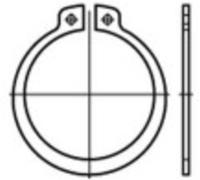 TOOLCRAFT 1060898 Circlip Ø intérieur: 13.8 mm DIN 471 acier inoxydable 100 pc(s)