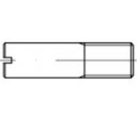 TOOLCRAFT 106580 Vis sans tête M4 acier étamé par galvanisation 100 pc(s)