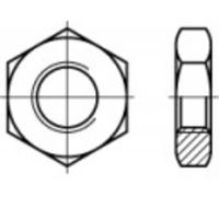 TOOLCRAFT 106839 Écrou hexagonal M6 DIN 439 acier étamé par galvanisation 100 pc(s)
