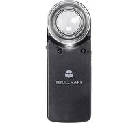 TOOLCRAFT 1303080 Loupe à main avec éclairage LED Grossissement: 15 x Lentille: (Ø) 20 mm