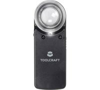 TOOLCRAFT 1303080 Loupe à main avec éclairage LED Grossissement: 15 x Lentille: (Ø) 20 mm