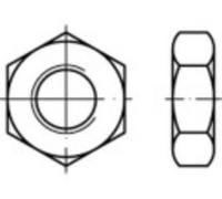 TOOLCRAFT 132320 Écrou hexagonal M8 DIN 936 acier 100 pc(s)