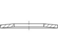 TOOLCRAFT 137331 Rondelle ressort Ø intérieur: 8.2 mm DIN 2093 Acier à ressort 200 pc(s)