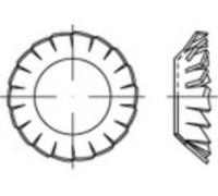 TOOLCRAFT 138490 Rondelle à dents chevauchantes Diamètre intérieur: 5.3 mm DIN 6798 Acier à ressort étamé par galvanisation 250 pc(s)