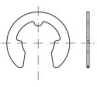 TOOLCRAFT 138528 Bague darrêt pour arbre Ø intérieur: 4 mm DIN 6799 Acier à ressort étamé par galvanisation 500 pc(s)