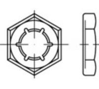 TOOLCRAFT 144068 Écrou auto-freiné M14 DIN 7967 Acier à ressort étamé par galvanisation 100 pc(s)