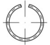 TOOLCRAFT 146399 Anneau expansif Ø intérieur: 35.1 mm DIN 7993 Acier à ressort 100 pc(s)