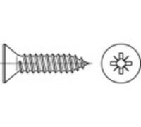 TOOLCRAFT 147747 Vis à tôle à têtes fraisées 4.8 mm 50 mm cruciforme Pozidriv acier étamé par galvanisation 250 pc(s)
