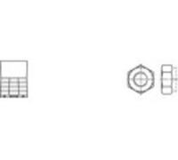 TOOLCRAFT 149919 Écrou auto-freiné DIN 985 acier étamé par galvanisation 540 parties