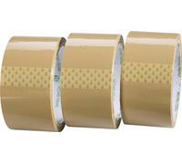 TOOLCRAFT 1564081 Ruban adhésif d'emballage marron (L x l) 50 m x 48 mm 3 pc(s)