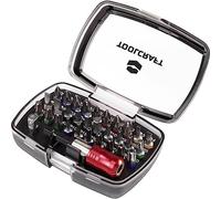 TOOLCRAFT 1613599 Jeu d'embouts 32 pièces vis à fente, cruciforme Phillips, vis Pozidriv, 6 pans intérieurs, profil en