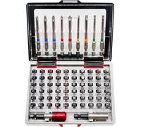 TOOLCRAFT 1613609 Jeu d'embouts 71 pièces vis à fente, cruciforme Phillips, vis Pozidriv, 6 pans i