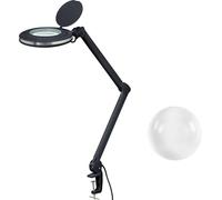 TOOLCRAFT 2178491 Lampe loupe LED noire 5 127 mm avec support de serrage 5D 1.75x