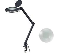 TOOLCRAFT 2178611 Lampe loupe LED noire 5 127 mm avec support de serrage 8D 1.75x