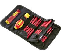 TOOLCRAFT 2236585 pour lélectronique et la mécanique de précision, pour électricien, VDE, pour latelier Lame interchangeable 18 pièces vis à fente, 6 pans