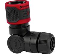 Toolcraft Raccord coudé 2302358 pour tuyau Ø 13 mm (1/2") Rouge/Noir