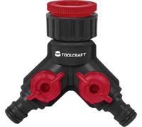 TOOLCRAFT 2302363 plastique Distributeur d'eau 2 voies raccord enfichable avec système aquastop, ave