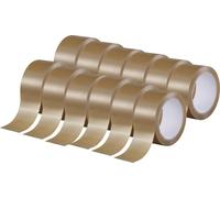 TOOLCRAFT 2xTO-10187040 Ruban adhésif d'emballage marron (L x l) 66 m x 50 mm 12 pc(s)