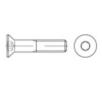TOOLCRAFT 401631 Vis à tête fraisée M3 12 mm 6 pans intérieurs DIN 7991 acier inoxydable 100 pc(s)