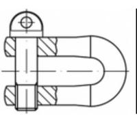Manilles DIN 82101 Charge admissible: 0.1 t 10 pc(s) TOOLCRAFT