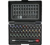 TOOLCRAFT 809204 Jeu d'embouts 31 pièces vis à fente, cruciforme Phillips, vis