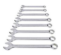 TOOLCRAFT 815082 Jeu de clés mixtes 8 pièces Ouverture de clé (métrique) 8 - 19 mm Ouverture de clé (pouces) (uniquemen