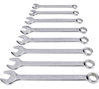 TOOLCRAFT 815082 Jeu de clés mixtes 8 pièces Ouverture de clé (métrique) 8 - 19 mm Ouverture de clé (pouces) (uniquemen