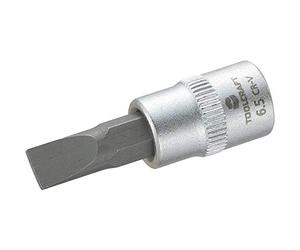 TOOLCRAFT 816065 Schlitz Steckschluessel-Bit-Einsatz 6.5mm 1/4 (6.3 mm), 3 Stück